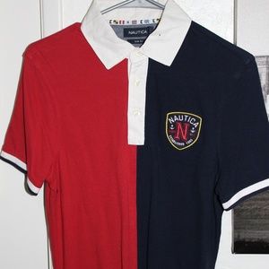 NAUTICA Slim Fit Short-Sleeve Split Polo